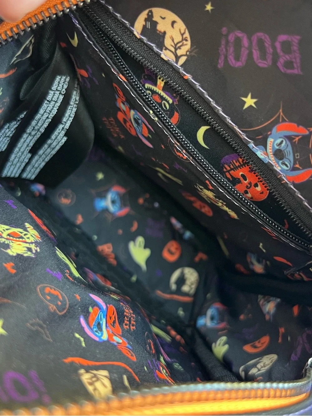Loungefly Disney Lilo & Stitch Mini Bag Halloween Gimme Candy passport bag glow - Picture 13 of 16